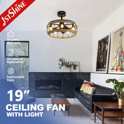 1stshine Ventilatore di soffitto con luce di raffreddamento aria luce e stile sud-est asiatico tessuto a mano