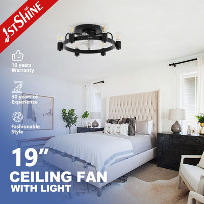 Buon prezzo 1stshine Ceiling Fan Light CE Elegant Black Flush Mounted Lighting Solutions Servizio in linea