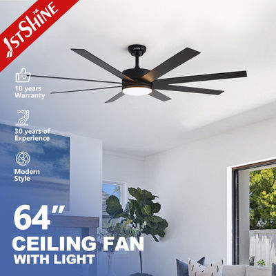 Ventilatore di soffitto interno da 64 pollici con controllo AMART di motore a corrente continua leggero