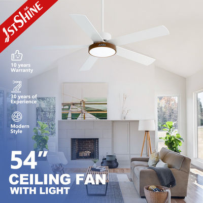 1stshine/OEM Logo Ventilatore di soffitto a lame in MDF con illuminazione a LED dimmabile e motore a corrente continua