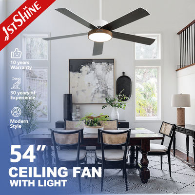 OEM LED soffitto ventilatore 54 pollici 6 velocità telecomando Dimmable luce 3 opzioni di colore