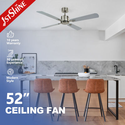 Buon prezzo Motore di rame 4 MDF Sliver Blades Ventilatori di soffitto moderni con telecomando a 6 velocità in linea