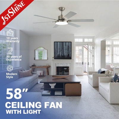 Ventilatore di soffitto LED a vento naturale ad alto volume con 6 lame MDF e stile di design moderno 10-