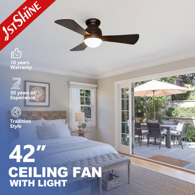 RoHS 42 pollici cambiamento di colore moderne luci di soffitto ventilatore con 3 lame MDF