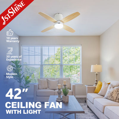 2- 1stshine 42 pollici Smart Remote LED soffitto ventilatore con 4 lame reversibili e motore