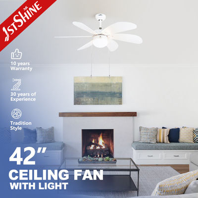 Stile classico 1stshine Ceiling Fan Light con pulsatore a catena e lame MDF