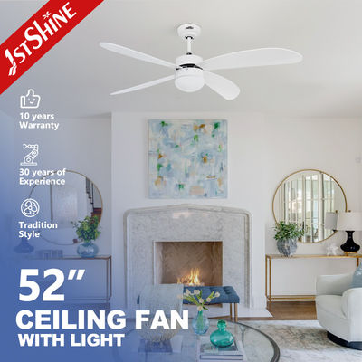 110-240V/50Hz-60Hz Input Voltage Smart Remote Control Ventilatore di soffitto Lame di compensato bianco