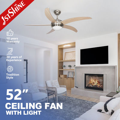 Buon prezzo Motore a corrente continua 5 lame MDF 6 velocità telecomando 220 volt Ventilatore di soffitto con luci 1stshine in linea