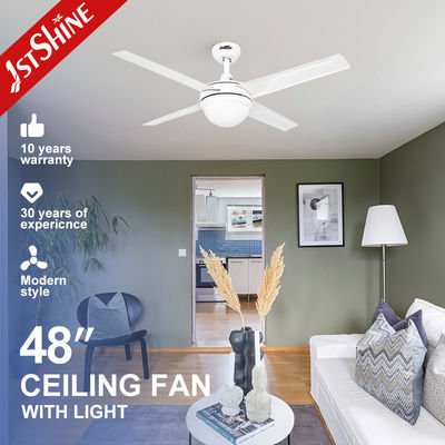 Ventilatore di soffitto a lame di ferro da 48 pollici con luci a LED Controllo remoto Migliora la circolazione dell'aria