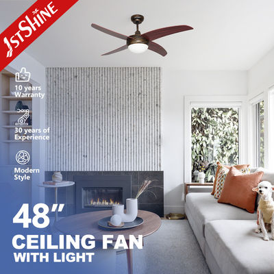1stshine Natural Wind 4 MDF blade LED soffitto ventilatore con luce e design moderno remoto