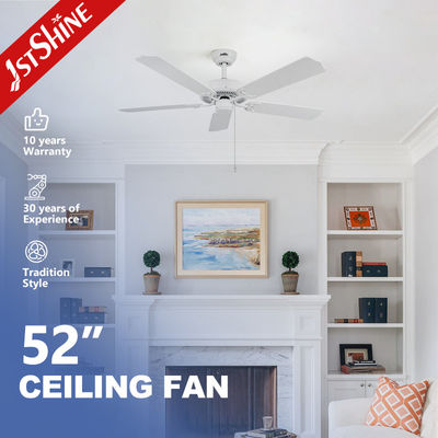 Ventilatore di soffitto elettrico in stile antico con 5 lame di MDF e funzionamento silenzioso