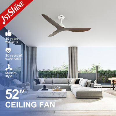 52 pollici ABS marrone lame risparmio energetico DC ventilatore di soffitto con luce NO muffa privata
