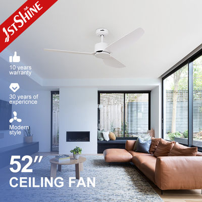 Ventilatore di soffitto a 3 lame ABS bianco con telecomando intelligente