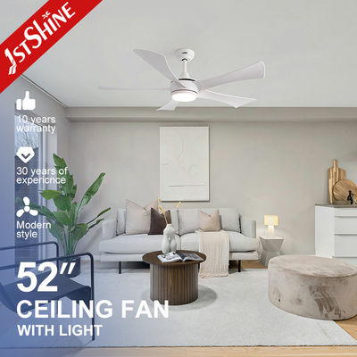 Buon prezzo 5 lame Bianco ABS Lame Ventilatore di soffitto con illuminazione a led, 52'Ventilatore di soffitto con luce in linea