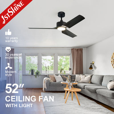 Ventilatore a LED a bassa tensione ad alta velocità moderno 35W Lame di plastica Downrod Decorazione interna