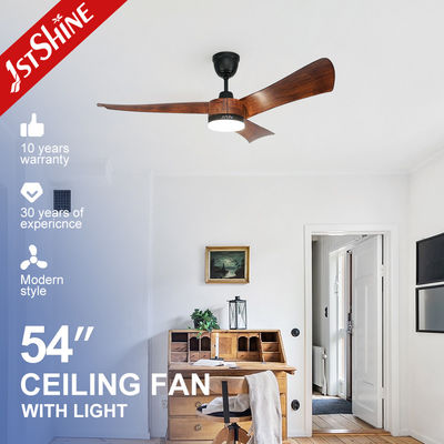 Colore di legno ventilatore a LED da 54 pollici 3 lame di plastica con telecomando