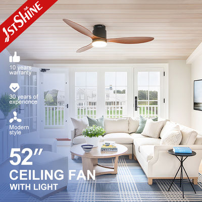 52 pollici flush montato ventilatore di soffitto luce motore DC in plastica decorativa
