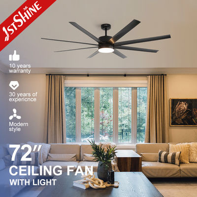 Ventilatori di soffitto a grande flusso d'aria con luci e controllo remoto dell'app