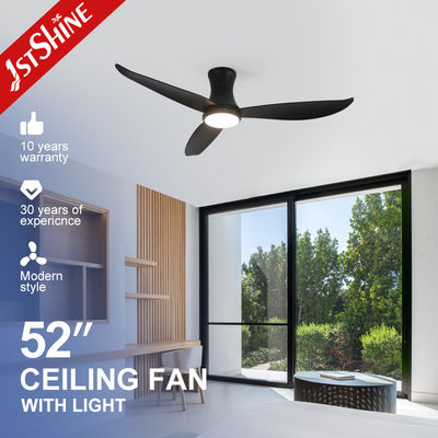 Ventilatore di soffitto a LED nero con telecomando a bassa tensione ad alta velocità