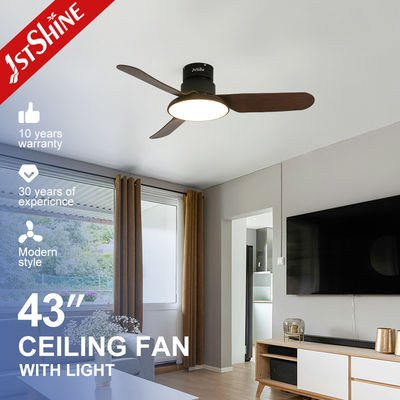 Ventilatore di soffitto in materiale metallico con motore a corrente continua a basso rumore e illuminazione a LED per aria condizionata