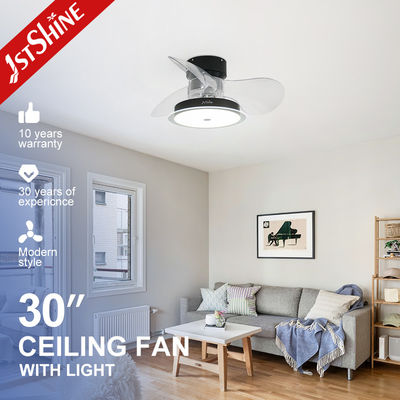 30 pollici di illuminazione a LED soffitto ventilatore 3 ABS lamelle chiare Vento morbido e APP Switch stile 2-