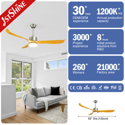 Ventilatore di soffitto a LED a controllo remoto da 52 pollici con luce perfetto per soggiorno e sala da pranzo