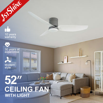 Ventilatore da soffitto decorativo da incasso a basso profilo con luce a LED e telecomando