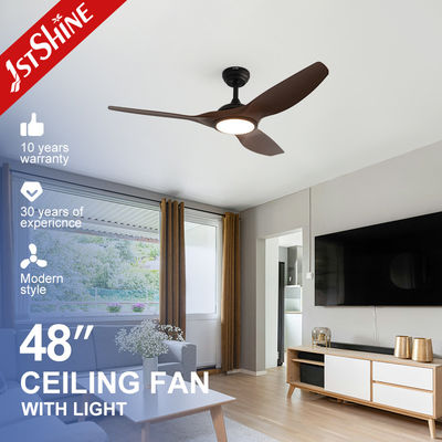 Decorativo ventilatore di soffitto in plastica da 48 pollici interno motore a corrente continua moderno