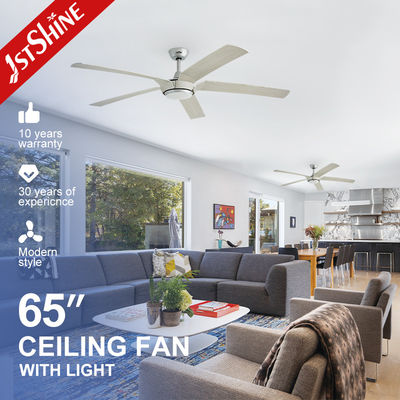 Grande stanza 65 pollici 5 lame LED ventilatore del soffitto con telecomando e 110-240V / 50Hz-60Hz