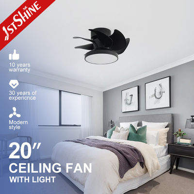 Fonte luminosa LED Mini Ventilatore di soffitto 1stshine ODM Colore nero Risparmio di spazio con lame ABS