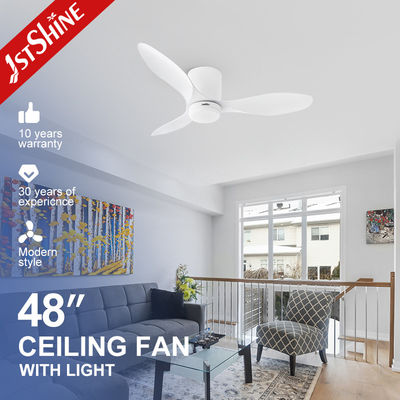 CB certificato 220V LED soffitto ventilatore con 3 colori luce e risparmio di spazio flush montaggio design