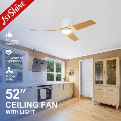 Ventilatore di soffitto a LED a distanza da 52 pollici con motore di luce a 3 colori dimmabile Tipo DC Rame puro