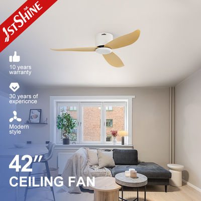 Ventilatore di soffitto da 42 pollici / OEM con telecomando intelligente e 3 lame di plastica