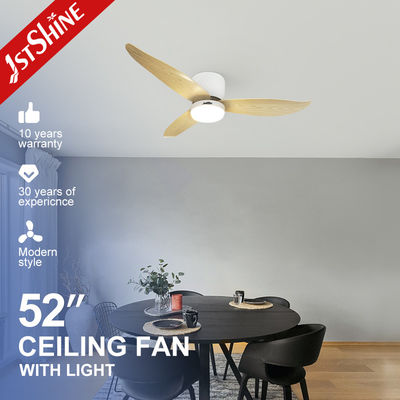 3 lame ABS LED ventilatore di soffitto con basso profilo e telecomando 1stshine 5 velocità