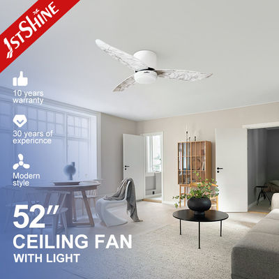 3 lame ABS Decorative basso pavimento flush montato ventilatore di soffitto con luce
