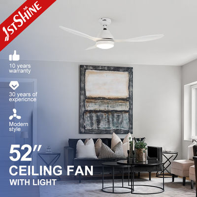 Home Office Ventilatore da soffitto bianco da 52 pollici con luce a LED e telecomando a colori diversi