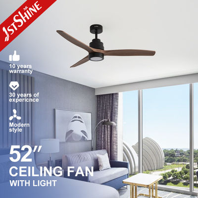 Illuminazione a LED decorativa Ventilatore di soffitto da 52 pollici con funzione basso rumore e 3 lame ABS