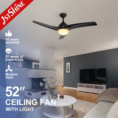 Ventilatore di soffitto a 6 velocità in rame puro da 52 pollici a corrente continua con kit di luce e temperatura di colore di 3000K