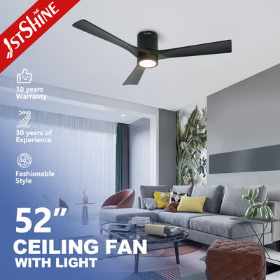 Ventilatore di soffitto a LED montato a scarico con 3 lame di legno naturale e comodità di controllo delle pareti