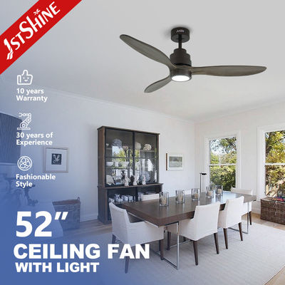 Soluzioni di illuminazione Servizio ventilatore di soffitto a LED con 3 lame di legno e telecomando