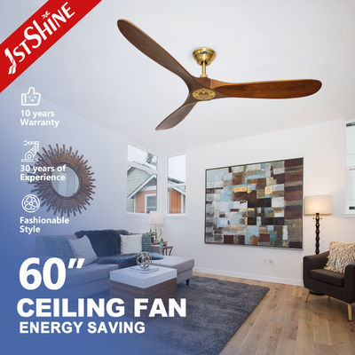 Motore a corrente continua risparmio di potenza 3 lame ventilatore di soffitto senza luce 5 scelta di velocità