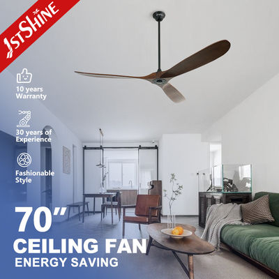 70 pollici 3 di ventilatore da soffitto di legno solido con il motore calmo telecomandato di CC