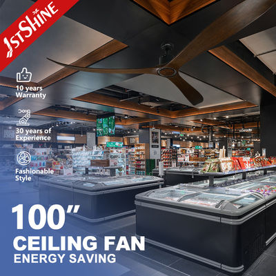 Sala riunioni ventilatore di soffitto da 100 pollici con comando remoto 35W di potenza e lame di legno