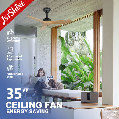 1stshine Legno naturale lame soffitto ventilatore telecomando e grande vento per grandi spazi