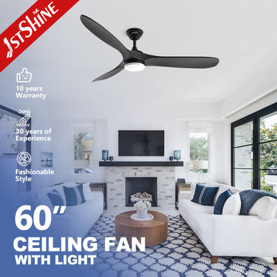 Ventilatore di soffitto a LED con luce 1stshine interno nero legno massello DC silenzioso motore telecomando