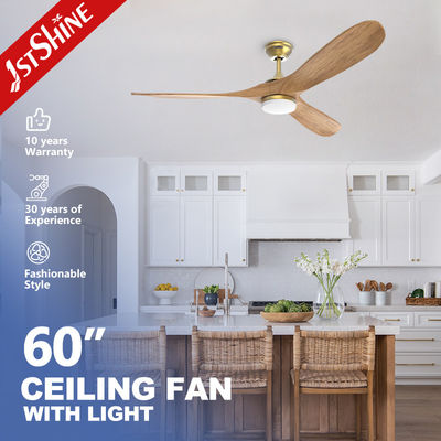 Moderno Design 1stshine LED Prodotto di ventilatori di soffitto con supporto dimmer e lame di legno