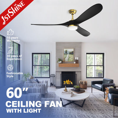 Ventilatore di soffitto a LED dimmabile da 60 pollici con stile nordico e illuminazione dimmabile in un design moderno