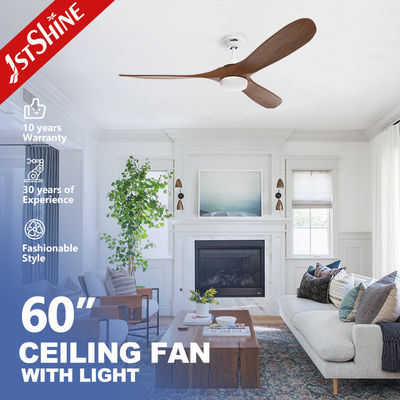 3 Ventilatore di soffitto a lame di legno con motore a corrente continua a risparmio energetico