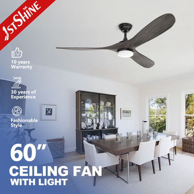 Ventilatore di soffitto per lame di legno interno Silenzioso Motore a corrente continua a 6 velocità telecomando Basso rumore