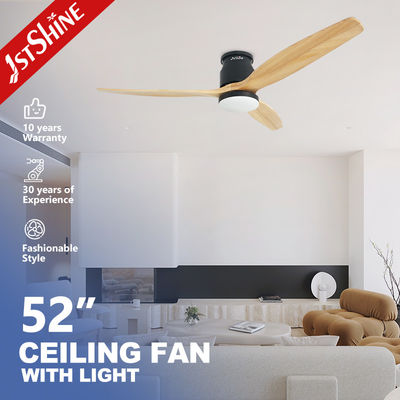 Moderno design di lame di legno DC ventilatore di soffitto con funzione reversibile e telecomando